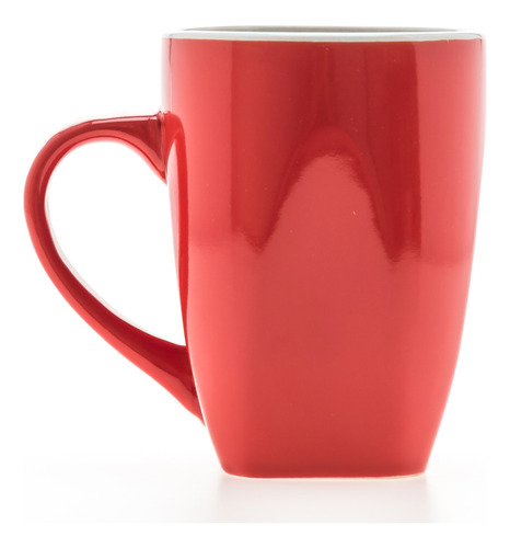 Taza De Cerámica Roja 500 Ml Rota